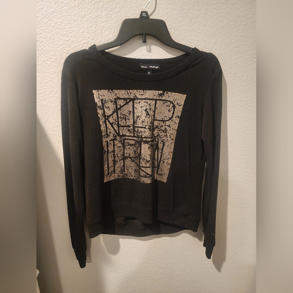 Mason+Mackenzie Black Graphic Sweatshirt
